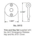 thumbnail image 2 of Baldwin 00415112 Mortise Door Bolt, Aged Bronze, 2 of 2