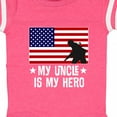 thumbnail image 4 of Inktastic Military Uncle is My Hero Us Flag Boys or Girls Baby Bodysuit, 4 of 5