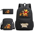thumbnail image 2 of 3pcs Disney Winnie the Pooh Teenager Students Backpacks Schoolbags Pencil Case Shoulder Bags Boys Girls School Bags Sets, 2 of 4