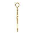 thumbnail image 2 of FB Jewels 14K Yellow Gold w/Rhodium Budded Cross Pendant, 2 of 4