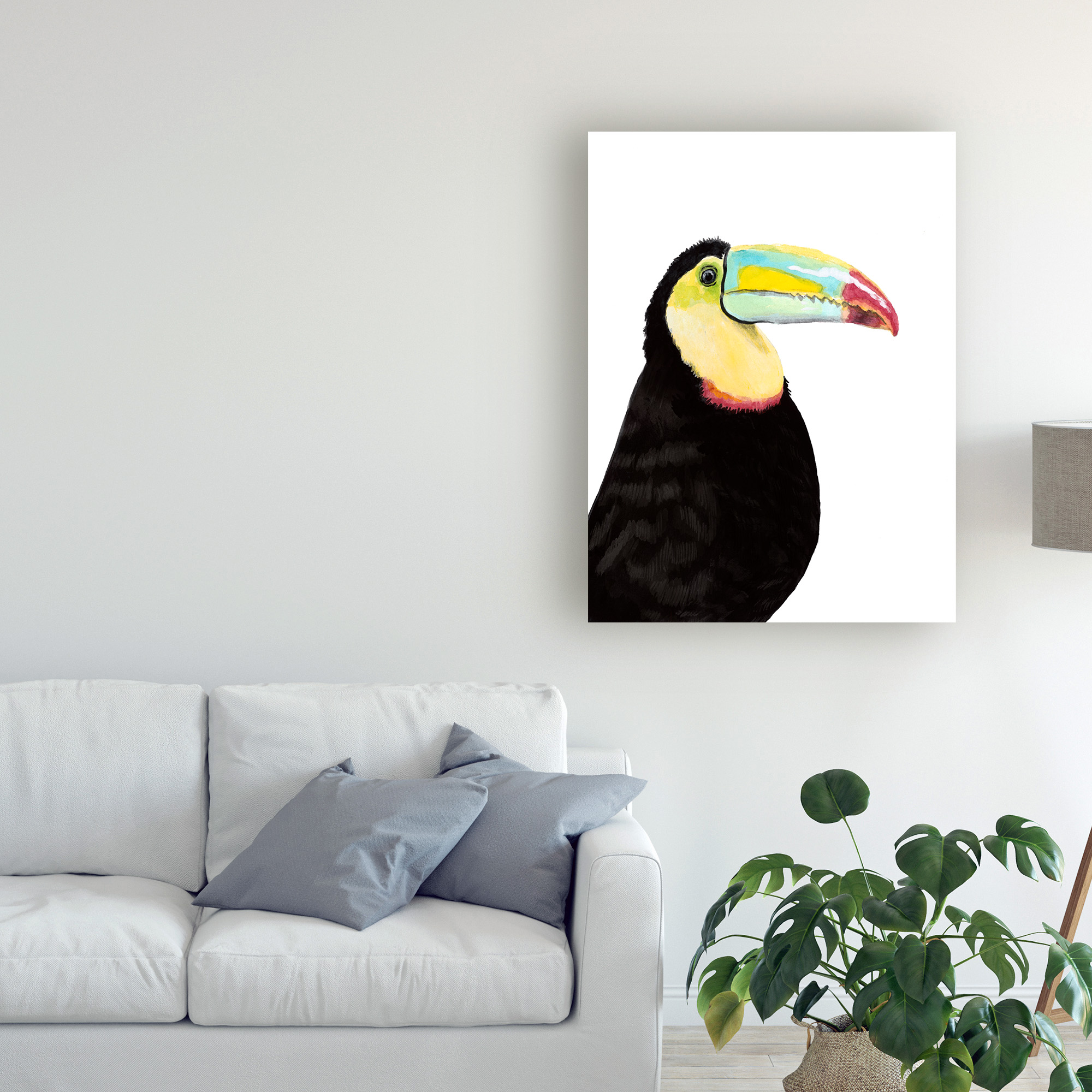 Trademark Fine Art 'Watercolor Toucan' Canvas Art by Naomi McCavitt