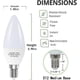 thumbnail image 5 of 6-Pack E12 LED Ceiling Fan Light Bulbs, 60 Watts Equivalent Candelabra LED Light Bulbs, Type B Light Bulb for Chandelier, Candle Lightbulbs, Non-Dimma, 5 of 5