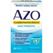 Azo Complete Feminine Balance Daily Probiotic for Female- 30 Capsules