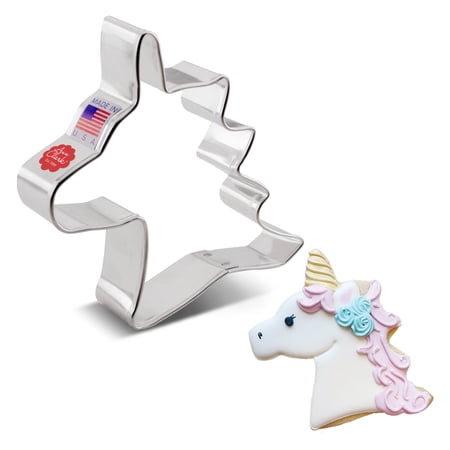 Ann Clark Unicorn Head Cookie Cutter 4", Made in USA