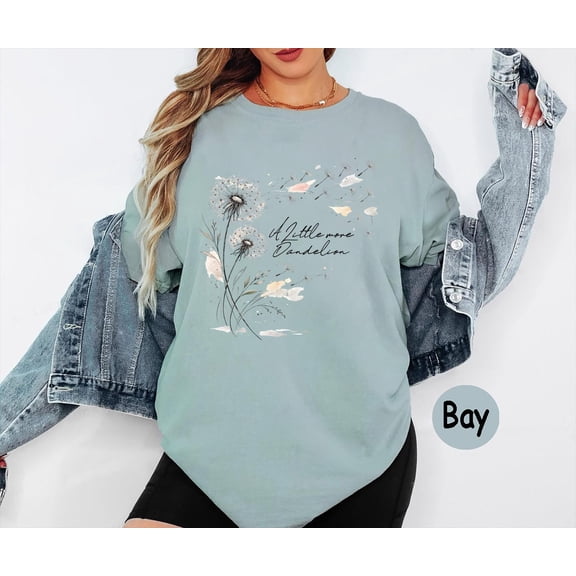 A Little More Dandelion Shirt, Vintage Wildflower Graphic Tee, Indie Folk Cowgirl Boots Shirt, Western Country Music Top, Boho Botanical Nature Lover Gift