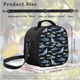 thumbnail image 5 of Jeiento Shark Backpack for Boys 8-10 10-12 Elementary School Boobags with Lunch Box Pencil Case Kindergarten Middle School Bag Rucksack for Kids Child Back To School Satchel, 5 of 7