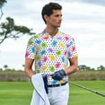 thumbnail image 3 of Balery Bear And Polka Dot Camisa Polo de Hombre con Estampado, de Manga Corta y Tejido Medio, Camisa Tipo Golf Polo-Medium, 3 of 6
