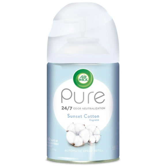 Air Wick Pure Automatic Air Freshener Spray Refill, Sunset Cotton, 5.89 oz, 1 Count