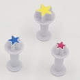 thumbnail image 3 of Gobaker Star Fondant Plunger Cutter Set Sugarcraft Cake Cookies Cupcake Decorating Tool DIY Mold, 3-Pack, 3 of 5