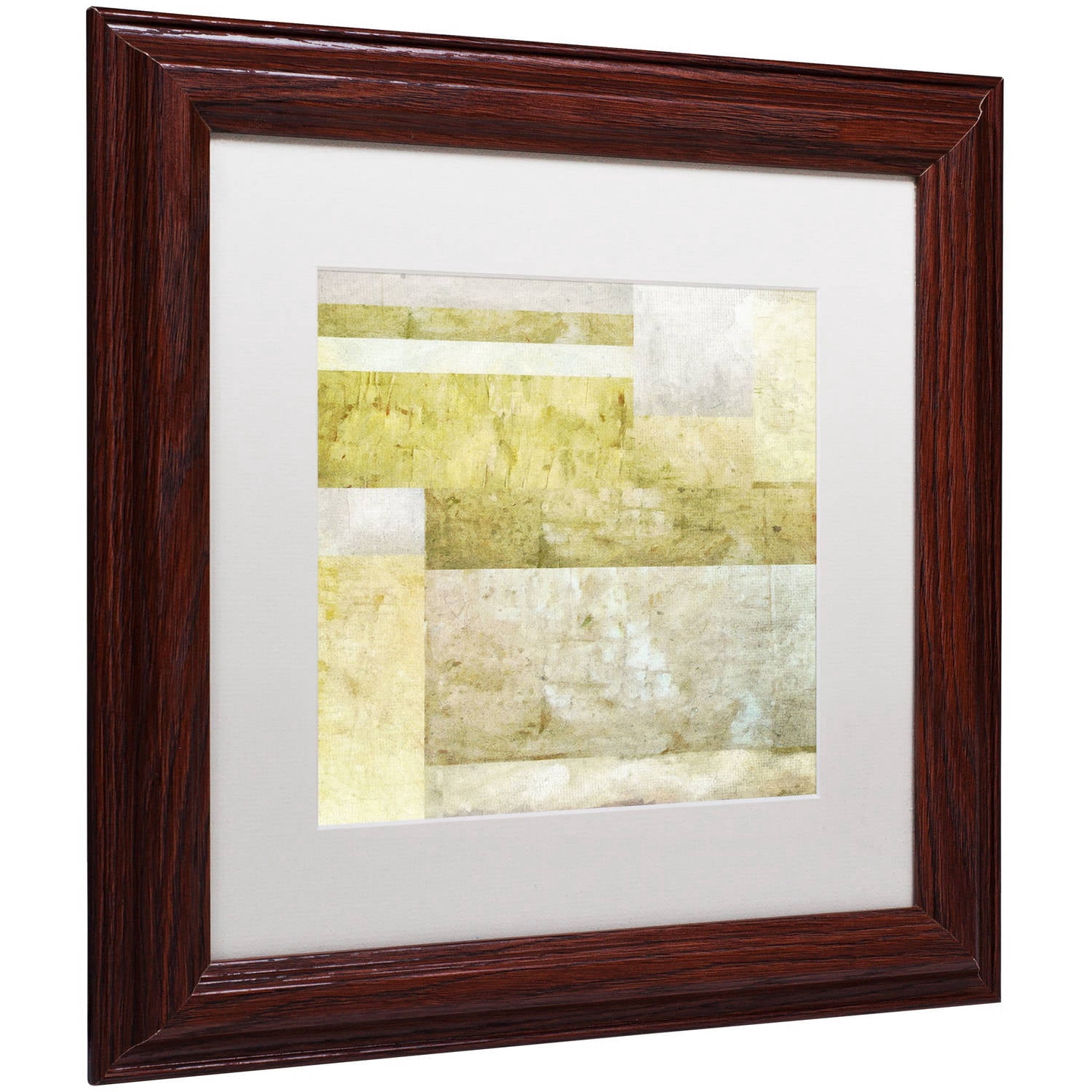 Trademark Fine Art "Neutral Study 2.0" Canvas Art by Michelle Calkins, White Matte, Wood Frame