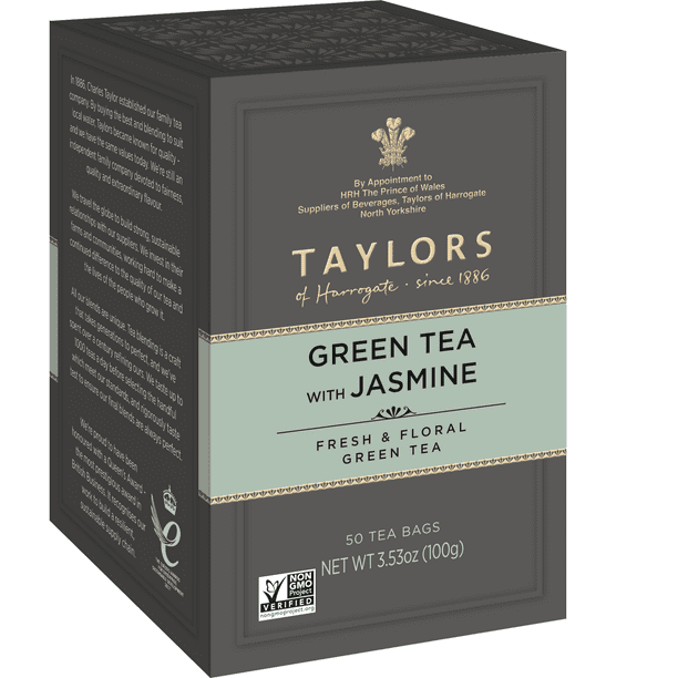 Taylors of Harrogate Green Tea with Jasmine, 50 Tea Bags