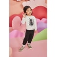 thumbnail image 4 of Garanimals Toddler Girl Graphic Fleece Sweatshirt with Long Sleeves, Sizes 2T-5T, 4 of 4