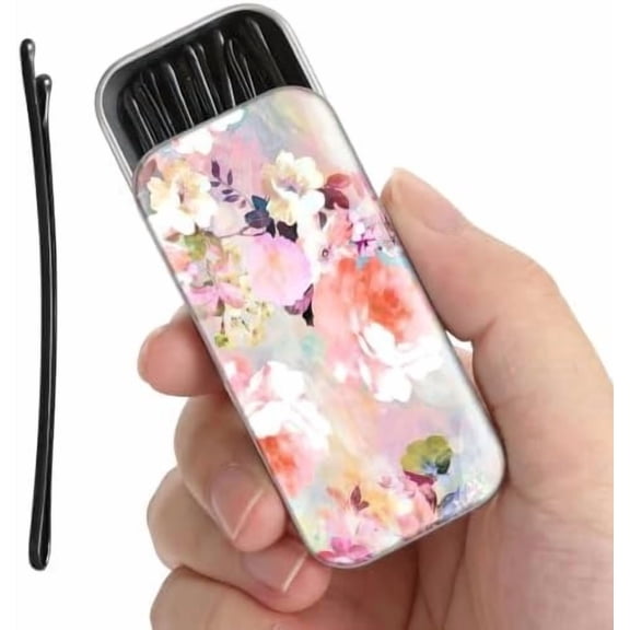 Curved Bobby Pins, with spherical ends, included in a beautiful storage box, a set of 30 count. (black)