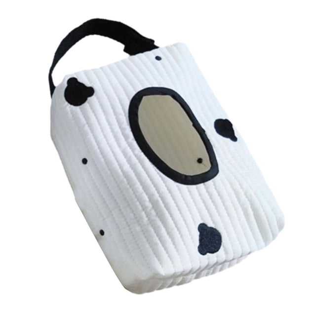 TQEHS Caja de pañuelos para el hogar, dispensador de toallitas húmedas, papel higiénico, servilletero, bolsa de almacenamiento para el automóvil O6Z0