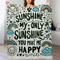 thumbnail image 3 of nygtbtfer Greeting Card Throw Blanket You are My shine with and Decorative Soft Warm Cozy Flannel Plush Throws Blankets for Baby Toddler Dog, 3 of 6
