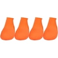 thumbnail image 1 of HAHDAXIA Dog Rubber Boots Small Dog Shoes Dog Boots, Rubber Rain Shoes Dog Boots 4Pcs Paw Protection for Dogs for Pet Cat Dog (Orange, Size S) Dog Boots Dog Breathable Boots, 1 of 7