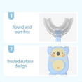 thumbnail image 2 of Cepillo de dientes manual para niños 360 grados en forma de U Cuidado bucal para niños Cepillo de limpieza de dientes D_ kaili Sencillez, 2 of 5