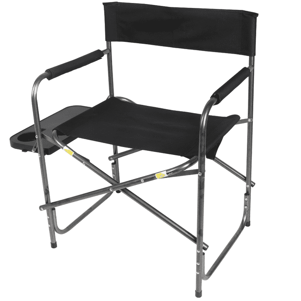 Directors Chairs Ozark Trail Director's Chair with Side Table, Black, Outdoor - Walmart.com