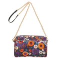 thumbnail image 2 of FORMRS Women Crossbody Purse with Chain Strap Vegan Leather Shoulder Handbag, Purple Flowers, 2 of 7