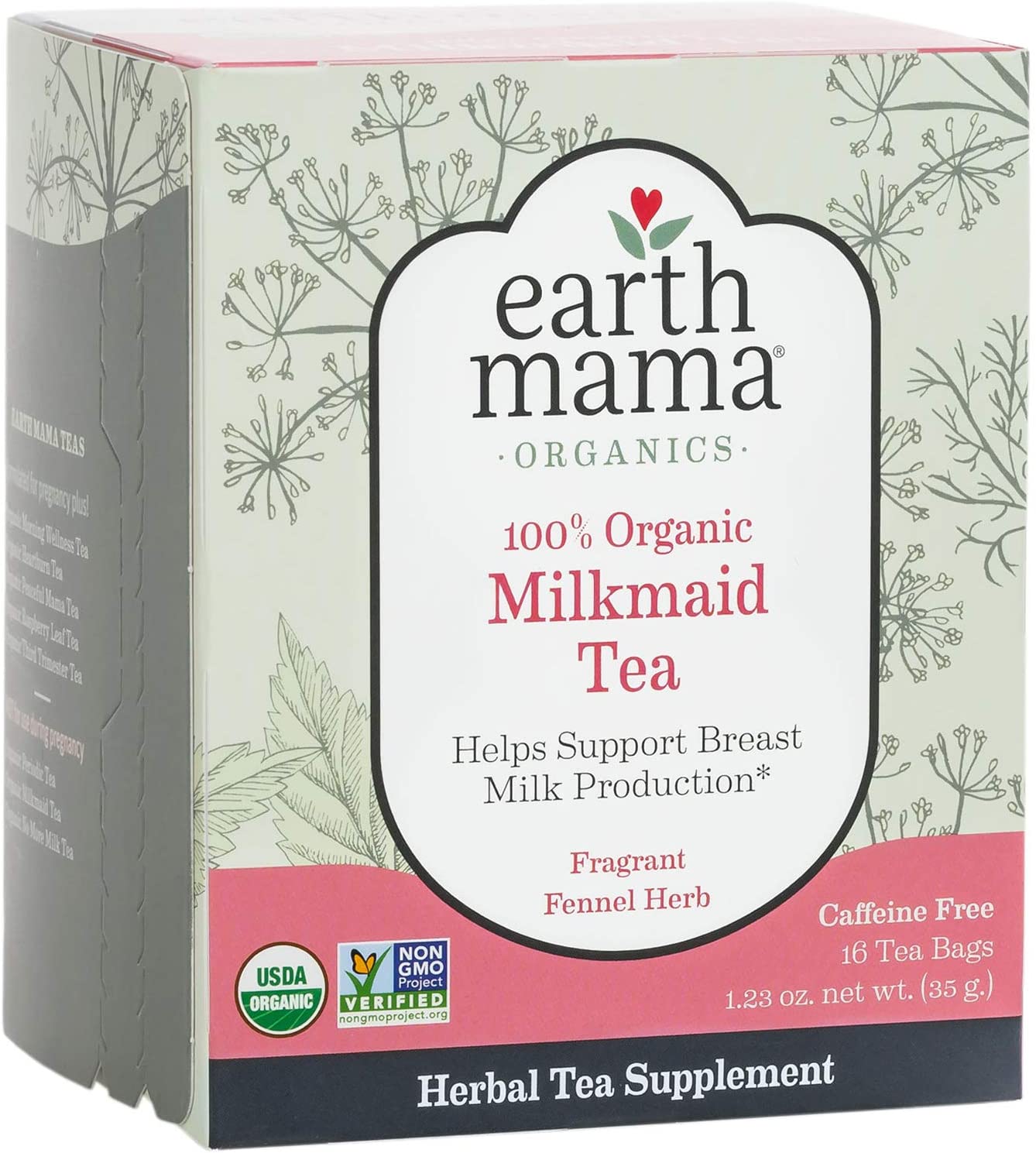 Buy Organic Milkmaid Tea by Earth Mama Supports Healthy Breastmilk