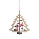 thumbnail image 1 of Colgantes de madera navideños 3D Adornos colgantes de madera navideños multiusos para Papá Noel y muñeco de nieve, 1 of 9