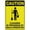 Warning Sign 1, variant on Caution Cleaning in Progress by Male Operative Sign Safe Sign, Signs Outdoor, 12 X 8 in, Sign for Home, Business, Driveway Alert
