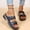 Dark Blue, variant on Beach Sandals Slipper Woman Sandal Wedges Women'S Leisure Vacation Comfortable Belt Buckle Wedge Beach Sandals Womens Slippers