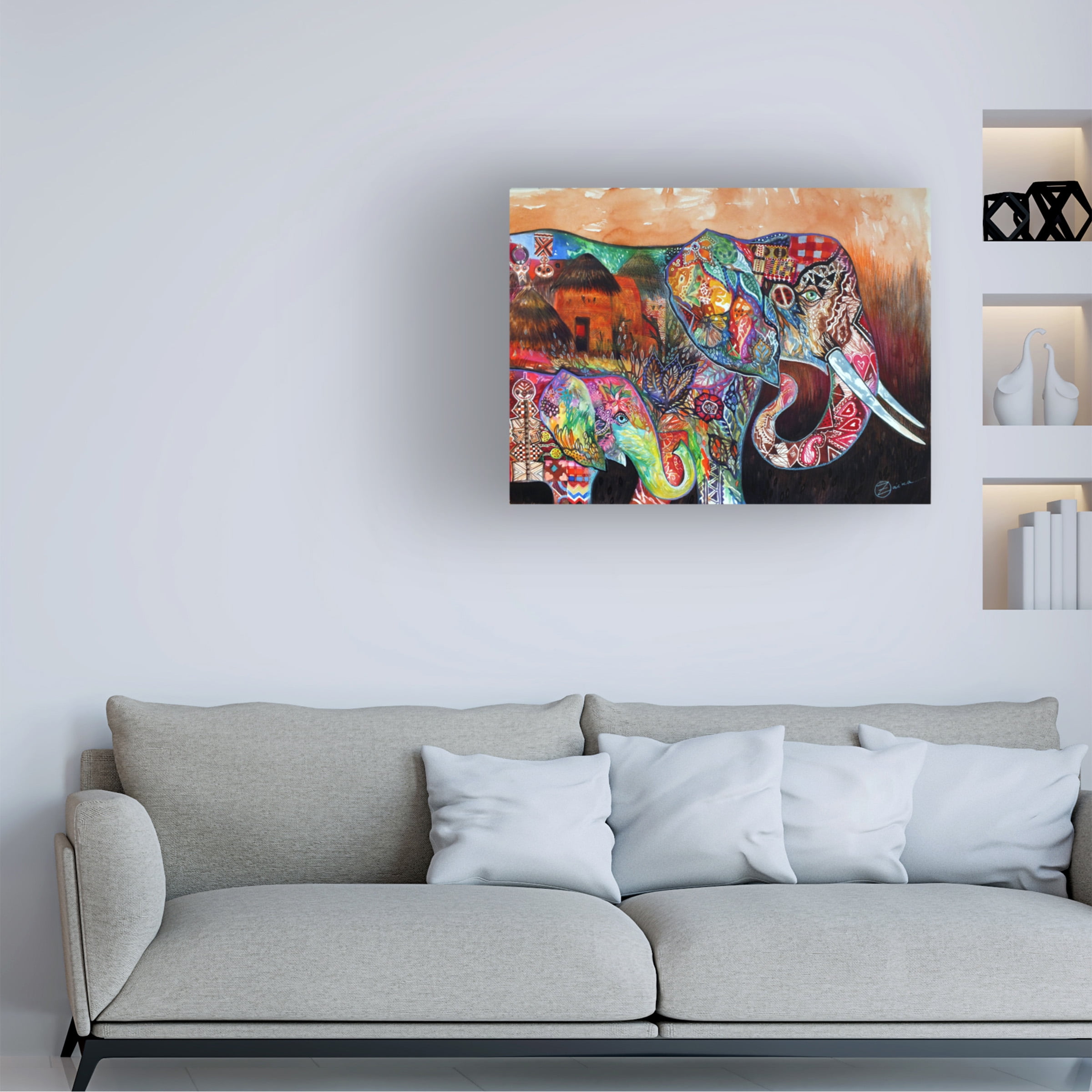 Trademark Fine Art 'Africa' Canvas Art by Oxana Ziaka