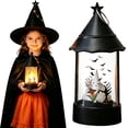 thumbnail image 5 of YLOHUIL LED Flickering Candle Lantern, Battery Operated Flameless Tabletop Decor with Vintage Design, Halloween Indoor Centerpiece for Home and Party, 5 of 5