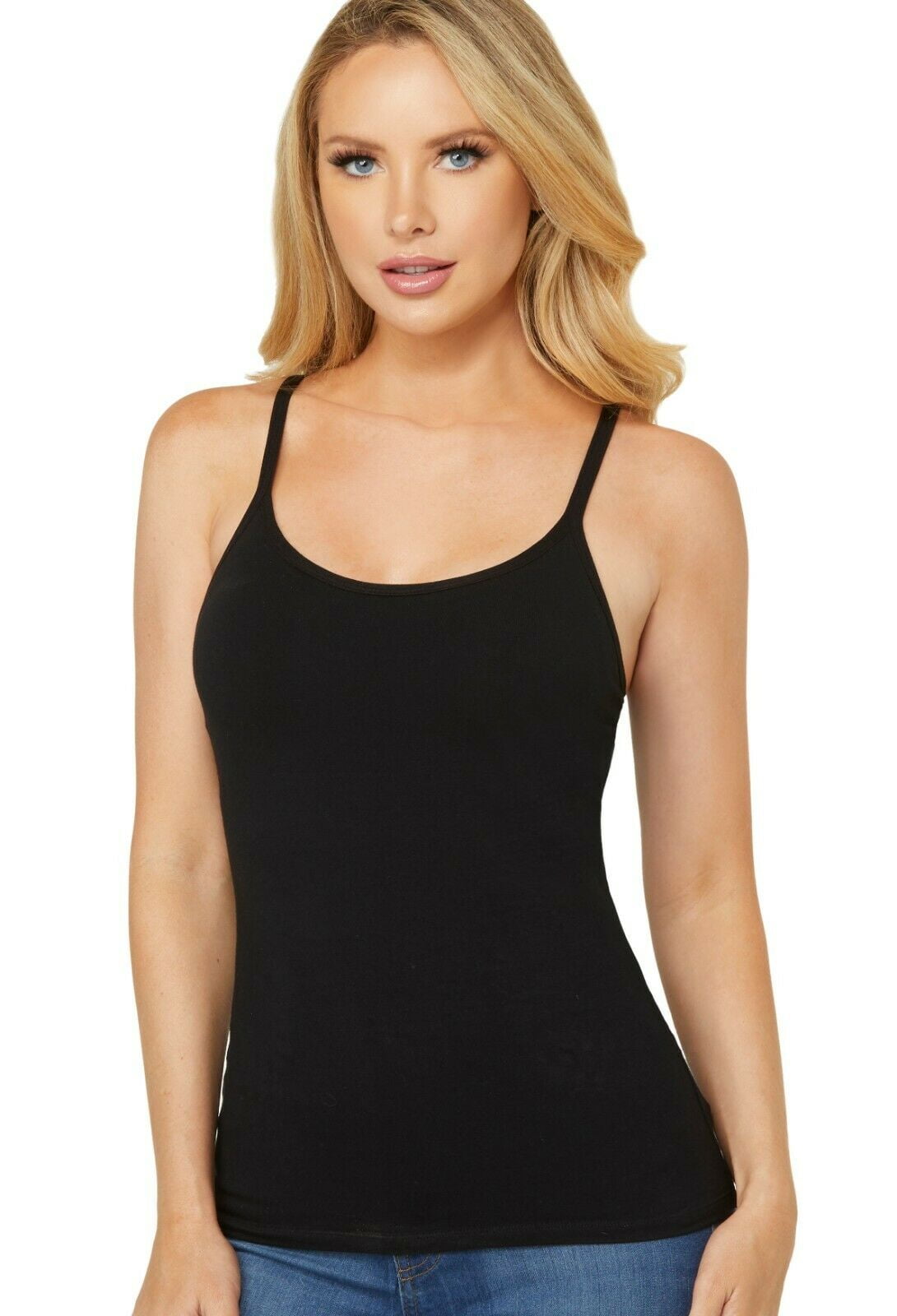 Alessandra B Wire-Free Molded Cup Classic Camisole - Walmart.com
