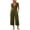 *Green, variant on VBVC Women's Cotton Linen Jumpsuit with Pockets , V-Neck Button Down Wide Leg Romper For Women , Ladies' Summer Casual Cropped Overalls, S-2XL