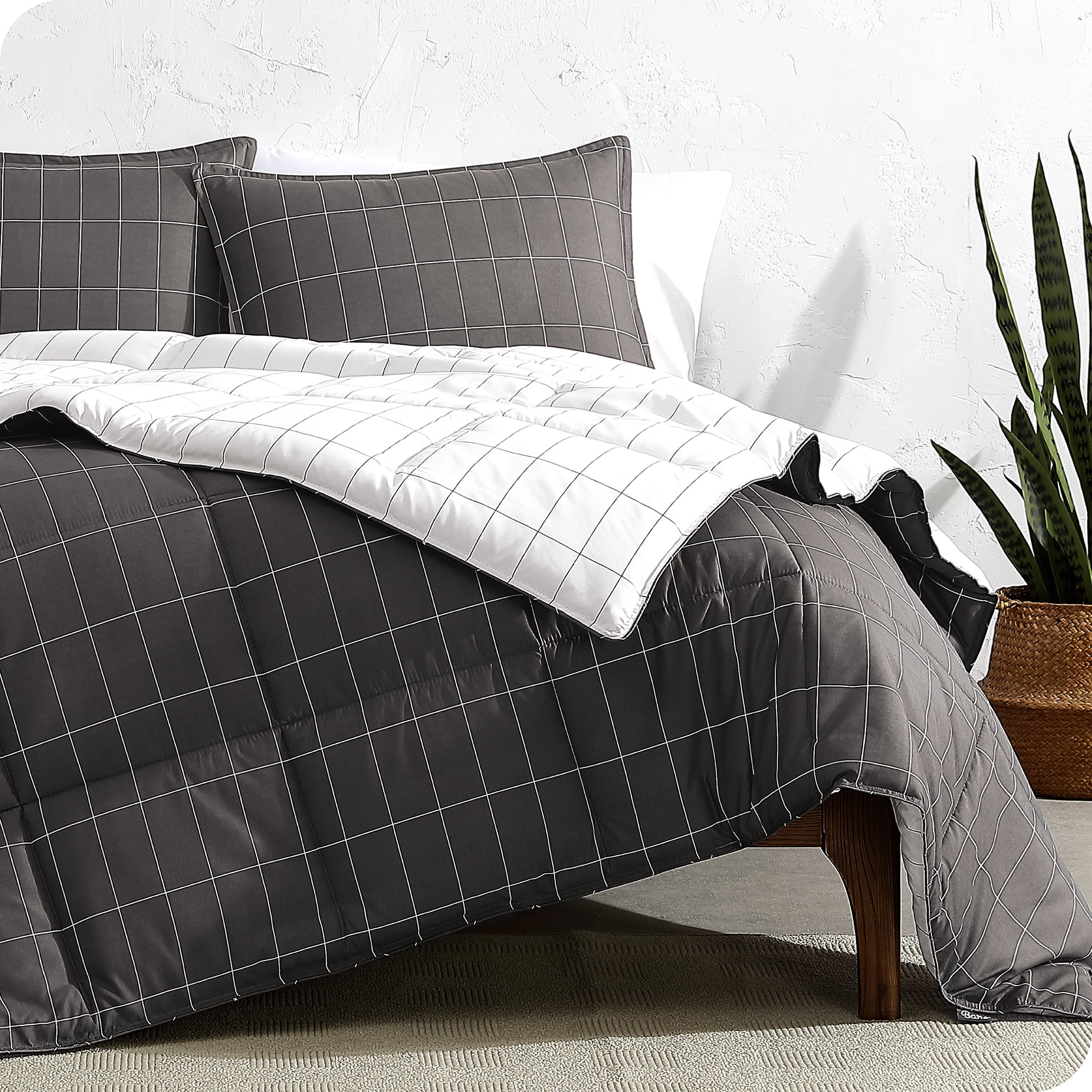 Silky Soft Dobby Stripe Bed-in-a-Bag 8-Piece Details about   Elegant Comfort Wrinkle Resistant 
