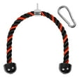 thumbnail image 1 of Yes4All Tricep Rope Cable Attachment - Exercise Machine Attachment Pull Down Rope - 36 inch Rope Length - Red/Black, 1 of 2
