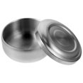 thumbnail image 3 of Bol de Rasage en Acier Inoxydable pour Hommes avec Couvercle Bol de Crème à Raser Pratique pour Salle de Bain (Argent), 3 of 8