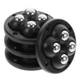 thumbnail image 6 of WEUVEB Self Adhesive Swivel Caster Wheels Black 4pcs Sticky Pulley Rollers for Furniture and Equipment, 6 of 9