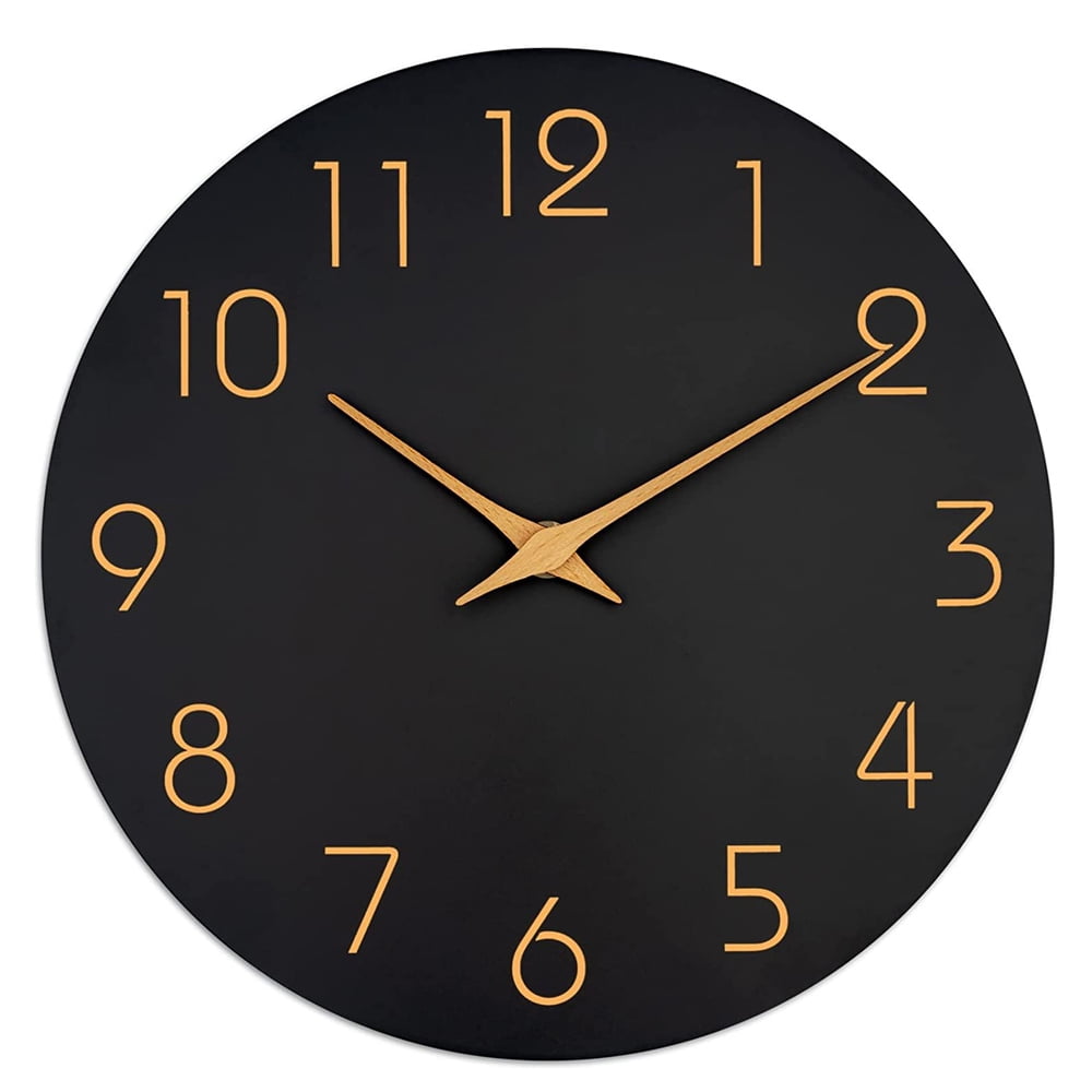 Wall Clock Bathroom Analog Small Wall Clocks Battery Operated Silent