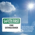 thumbnail image 5 of Fire Extinguisher OSHA SAFETY FIRST Vinyl Decal Label 5 Inch x 3.5 Inch - 10 Pack, 5 of 6