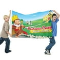 thumbnail image 2 of Curious George Monkey-themed Printed Flag Perfect gift for fans, friends, and family members, and suitable for indoor and outdoor activities, party decorations.16"x24" (40cm×60cm), 2 of 6