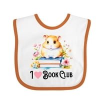 Inktastic I Love Book Club Girls Baby Bib