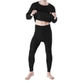 thumbnail image 2 of Gustave Long Johns Thermal Underwear Set for Men Winter Soft Warm Fleece Lined Base Layer Top and Bottom Cold Weather Long Sleeve Undershirts Pants "Black, L", 2 of 8