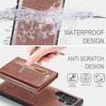 thumbnail image 4 of Gittter Wallet Case Card Holder Phone Cover With Kickstand Compatible With Samsung Galaxy S23 Ultra Plus, 4 of 5