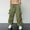 Armée Verte, variante sur Pantalons Cargo pour Hommes pour la Rue et le Travail Pantalons Utilitaires pour Hommes avec Poches Cargo Taille Décontractée Poche Tissée Détails Corde de Pied Style