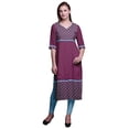 thumbnail image 1 of Bimba Robe Kurti Longue Imprimée Tunique Droite Robes pour Femmes Haut Indien, 1 of 5