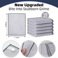 thumbnail image 2 of 10 Pack Non-Scratch Stainless Steel Scrubber, Reusable Diamond Weave Scrubber Cloths for Kitchen, Heavy-Duty Metallic Fiber Cleaning Cloth for Cookware, Dishes, Sinks, Easy-Rinse & Quick-Dry, 2 of 7
