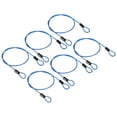 thumbnail image 1 of Uxcell Security Cable Coated Luggage Lock Wire Rope with Loop Clear Blue 1.64ft, 1 of 5