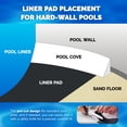 thumbnail image 4 of Swimline Hydrotools Above Ground Oval Liner Pad, Pool Protector Mat, 18 x 33 Ft, 4 of 7