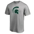 thumbnail image 2 of Men's Ash Michigan State Spartans Primary Team Logo T-Shirt, 2 of 3