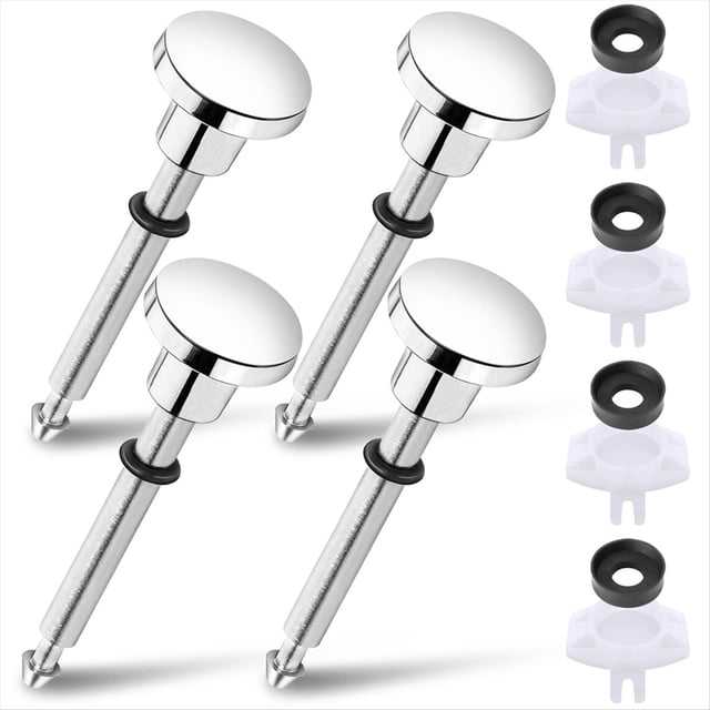 Juego de 4 Kits de Reparación para Desviadores de Caño de Bañera - Kit de Reparación de Caño de Bañera con Desviador - Piezas de Repuesto para Reparación de Grifo de Bañera