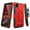 Red, variant on TJS Phone Case for Alcatel TCL A3 A509DL / A30, with Tempered Glass Screen Protector, 3 in 1 Combo Belt Clip Holster Impact Resist Rugged Kickstand Phone Cover (Black)