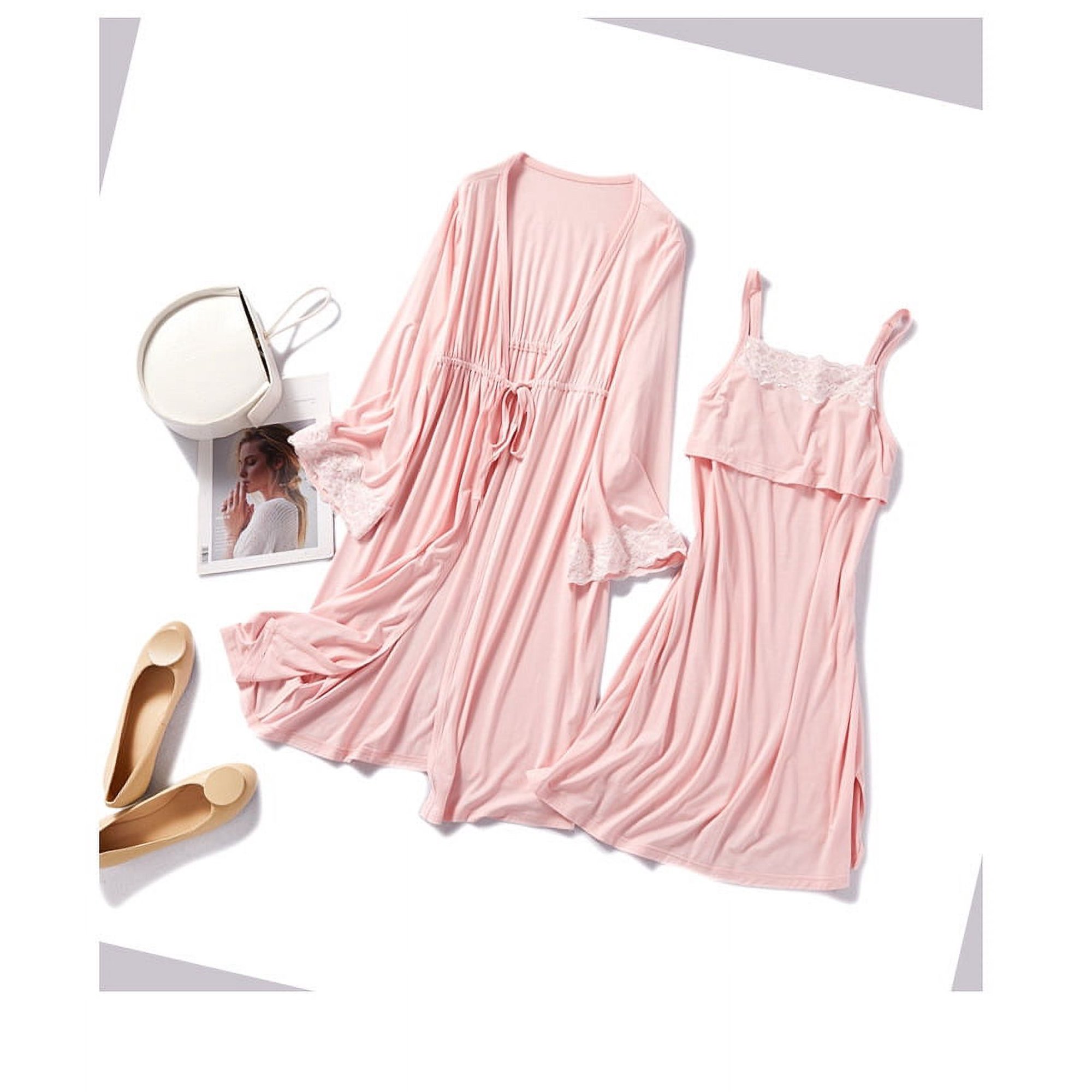 Pyjama Allaitement Femme - Ensemble Chemise Et Short En Coton - Confort Nuit Maternité